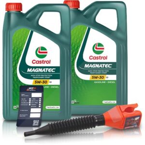 Castrol 10 L Magnatec 5W-30 C3 + Ölwechsel-Anhänger + Einfülltrichter [Hersteller-Nr. 15F927]
