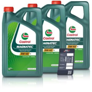 Castrol 15 L Magnatec 5W-40 C3 + Ölwechsel-Anhänger [Hersteller-Nr. 15F625]