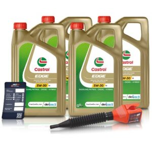 Castrol 20 L EDGE 5W-30 C3 + Ölwechsel-Anhänger + Einfülltrichter [Hersteller-Nr. 15F7EC]