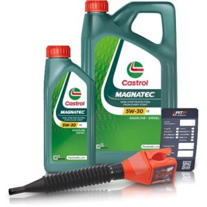 Castrol 6 L Magnatec 5W-30 C3 + Ölwechsel-Anhänger + Einfülltrichter [Hersteller-Nr. 15F927]