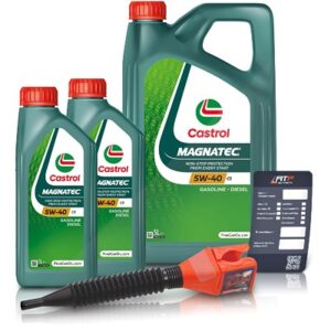 Castrol 7 L Magnatec 5W-40 C3 + Ölwechsel-Anhänger + Einfülltrichter [Hersteller-Nr. 15F625]