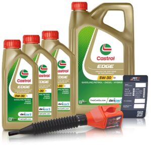 Castrol 8 L EDGE 5W-30 C3 + Ölwechsel-Anhänger + Einfülltrichter [Hersteller-Nr. 15F7EC]