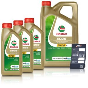 Castrol 8 L EDGE 5W-30 C3 + Ölwechsel-Anhänger [Hersteller-Nr. 15F7EC]