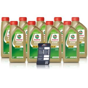 Castrol 9x 1 L EDGE 5W-30 LL + Ölwechsel-Anhänger [Hersteller-Nr. 15F7DA]