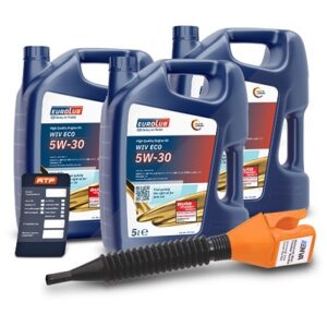 Eurolub 3x 5 L WIV ECO SAE 5W-30 + Ölwechsel-Anhänger + Trichter [Hersteller-Nr. 211005]