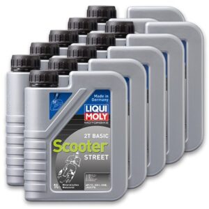 Liqui Moly 10x 1 L MOTORÖL Motorbike 2T Basic Scooter Street [Hersteller-Nr. 1619]