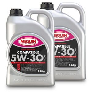 Meguin 2x 5 L megol Motorenöl Compatible SAE 5W-30 Plus [Hersteller-Nr. 6562]